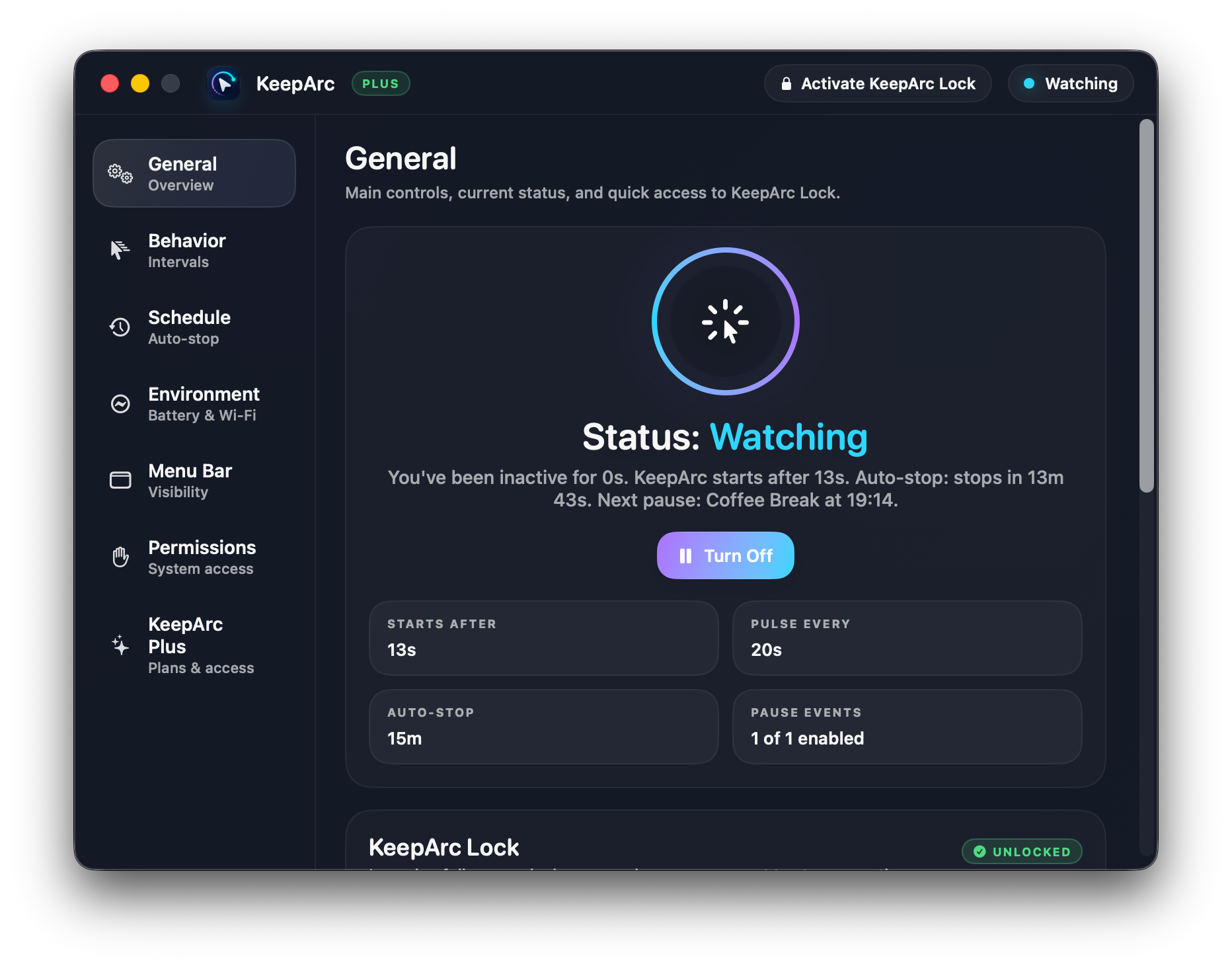 KeepArc app screenshot