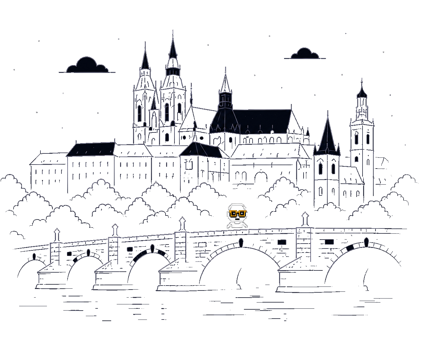 Prague Castle and Charles Bridge